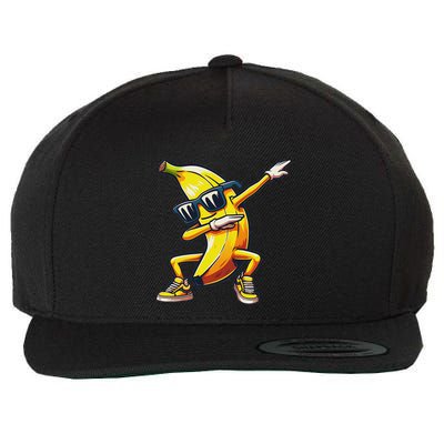 Dab Banana Dancing Dabbing Banana Fruit Meme Wool Snapback Cap