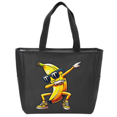 Dab Banana Dancing Dabbing Banana Fruit Meme Zip Tote Bag