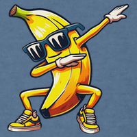 Dab Banana Dancing Dabbing Banana Fruit Meme Garment-Dyed Sweatshirt