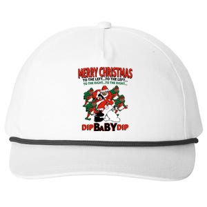 Dip Baby Dip Merry Christmas To The Left To The Right Snapback Five-Panel Rope Hat