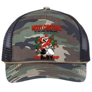 Dip Baby Dip Merry Christmas To The Left To The Right Retro Rope Trucker Hat Cap