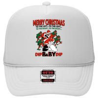 Dip Baby Dip Merry Christmas To The Left To The Right High Crown Mesh Back Trucker Hat