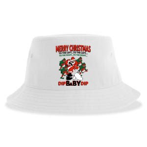 Dip Baby Dip Merry Christmas To The Left To The Right Sustainable Bucket Hat