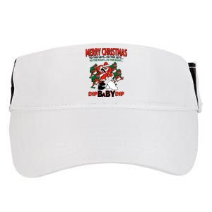 Dip Baby Dip Merry Christmas To The Left To The Right Adult Drive Performance Visor