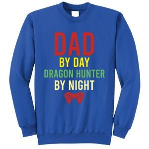 Dad By Day Dragon Hunter By Night Hobby Daddy Gamer Gift Sweatshirt