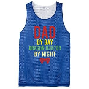 Dad By Day Dragon Hunter By Night Hobby Daddy Gamer Gift Mesh Reversible Basketball Jersey Tank