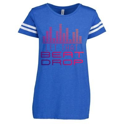 Djs Booth Disc Jockeys Music Lover Dj Let That Beat Drop Gift Enza Ladies Jersey Football T-Shirt