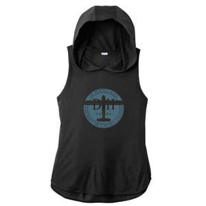 Dehavilland Beaver Ladies PosiCharge Tri-Blend Wicking Draft Hoodie Tank