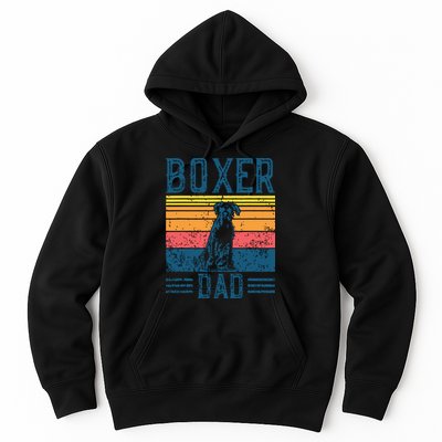 Dog Boxer Dad Vintage Boxer Dad Hoodie