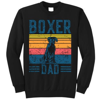 Dog Boxer Dad Vintage Boxer Dad Sweatshirt