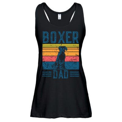 Dog Boxer Dad Vintage Boxer Dad Ladies Essential Flowy Tank