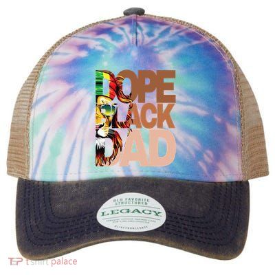 Dope Black Dad Juneteenth Father's Day Black Man king  Legacy Tie Dye Trucker Hat