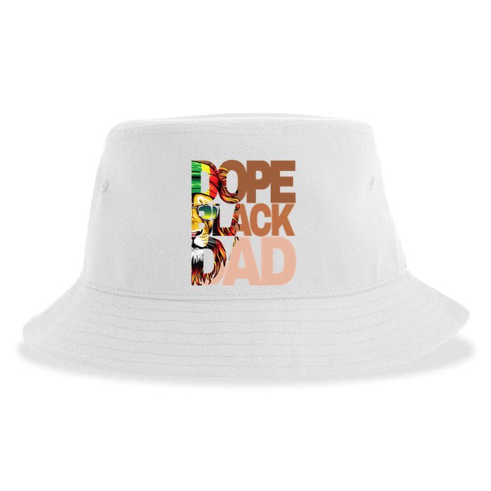 Dope Black Dad Juneteenth Father's Day Black Man king  Sustainable Bucket Hat