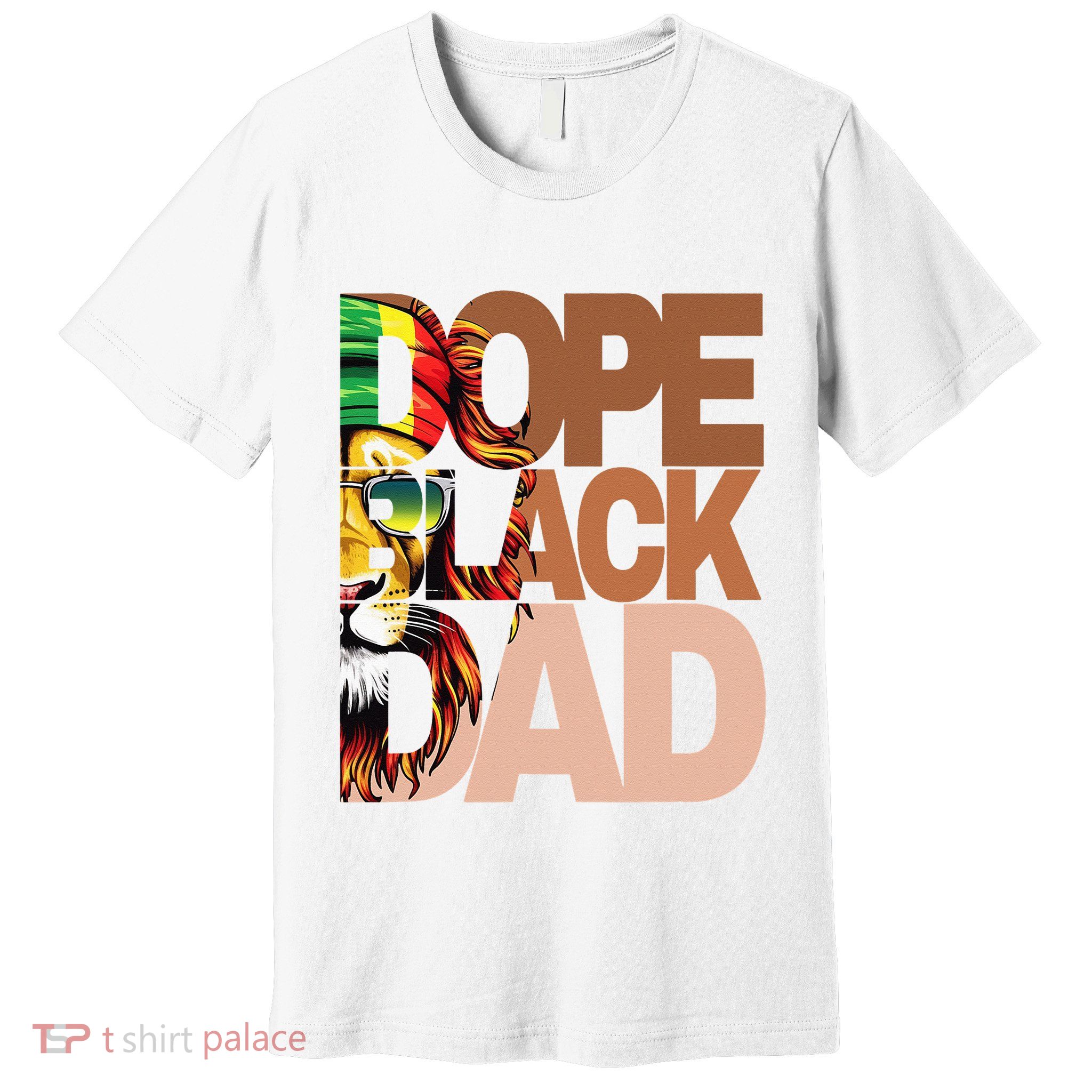 Dope Black Dad Juneteenth Father's Day Black Man king  Premium T-Shirt