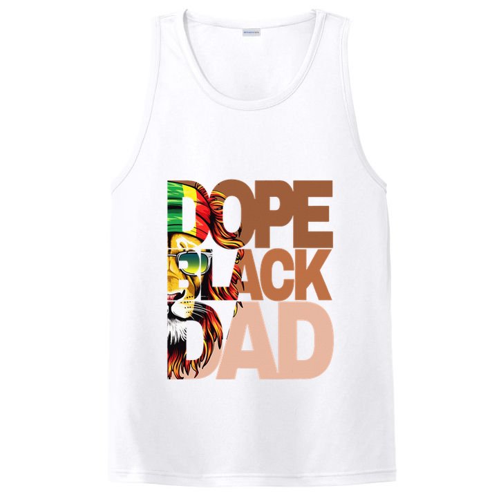 Dope Black Dad Juneteenth Father's Day Black Man king  PosiCharge Competitor Tank