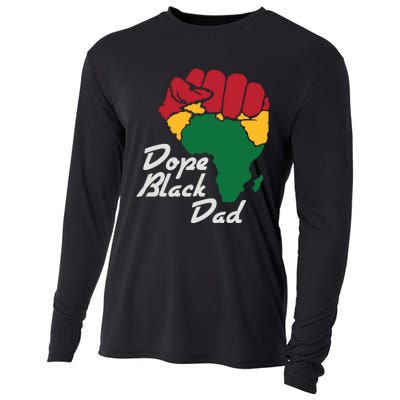 Dope Black Dad Black History Month Cooling Performance Long Sleeve Crew