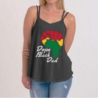 Dope Black Dad Black History Month Women's Strappy Tank