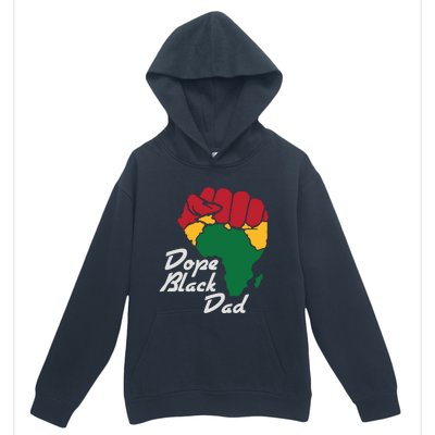 Dope Black Dad Black History Month Urban Pullover Hoodie