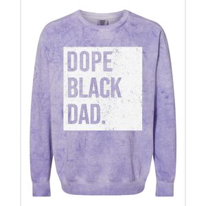 Dope Black Dad Colorblast Crewneck Sweatshirt