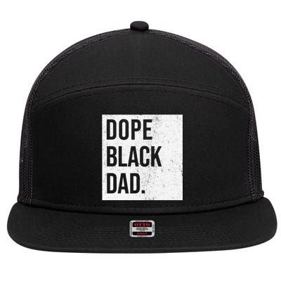 Dope Black Dad 7 Panel Mesh Trucker Snapback Hat