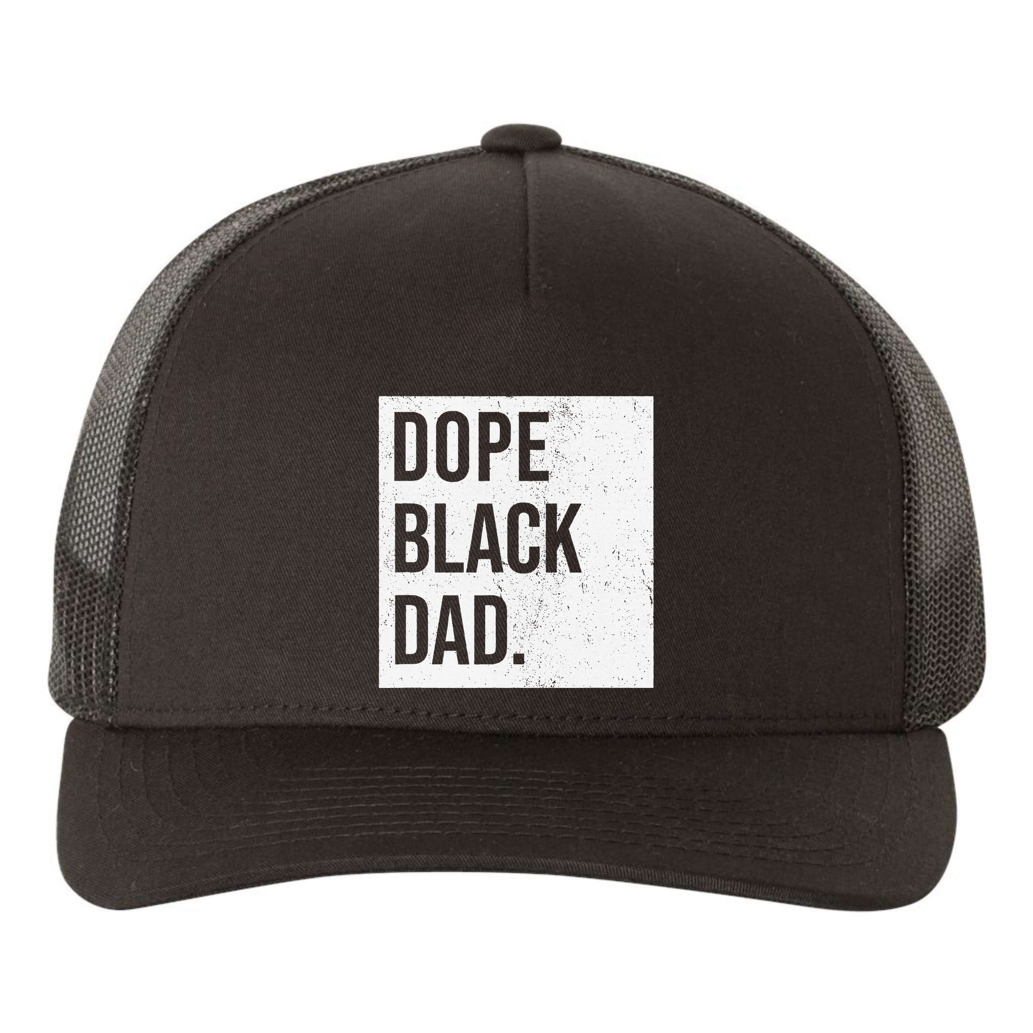 Dope Black Dad Yupoong Adult 5-Panel Trucker Hat
