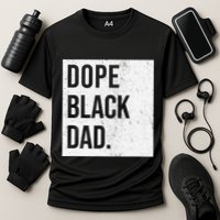 Dope Black Dad Cooling Performance Crew T-Shirt