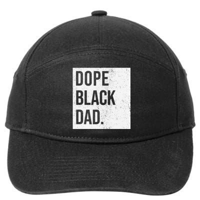 Dope Black Dad 7-Panel Snapback Hat