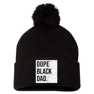 Dope Black Dad Pom Pom 12in Knit Beanie