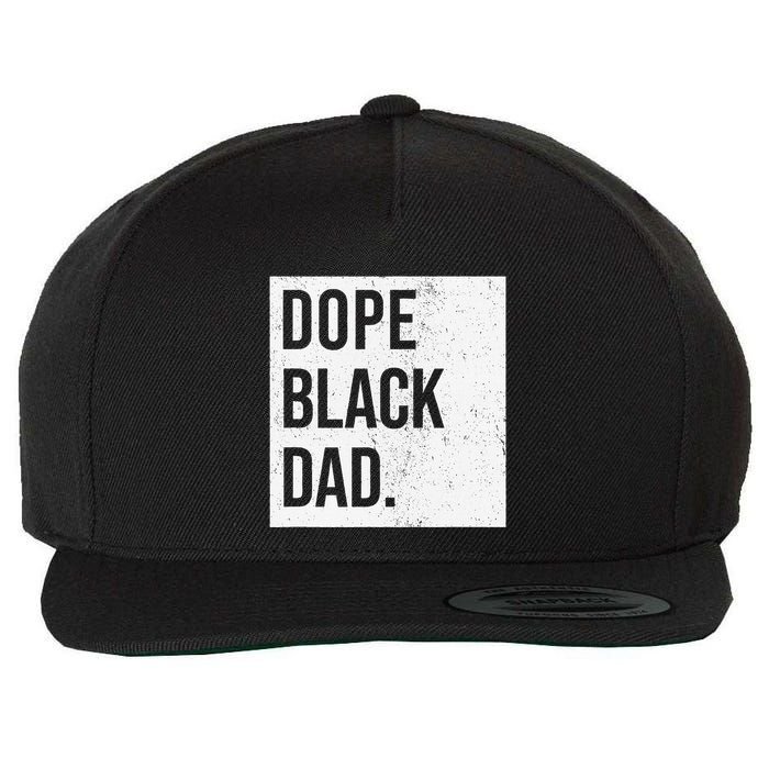 Dope Black Dad Wool Snapback Cap