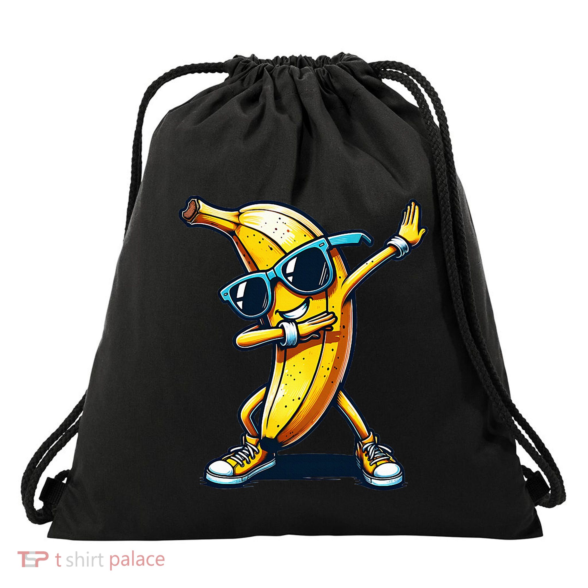 Dab Banana Dancing Dabbing Banana Fruit Meme Drawstring Bag