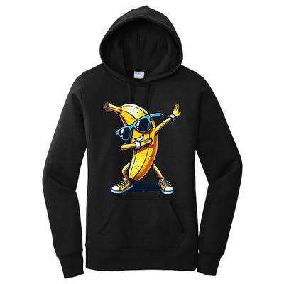 Dab Banana Dancing Dabbing Banana Fruit Meme Women's Pullover Hoodie