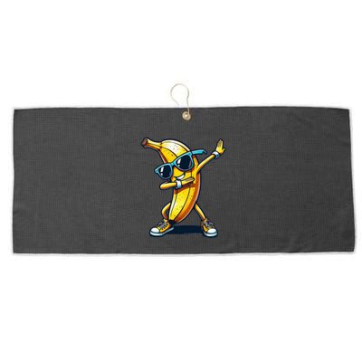 Dab Banana Dancing Dabbing Banana Fruit Meme Large Microfiber Waffle Golf Towel