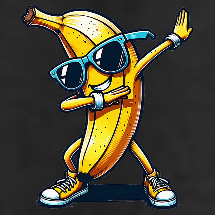 Dab Banana Dancing Dabbing Banana Fruit Meme Large Microfiber Waffle Golf Towel