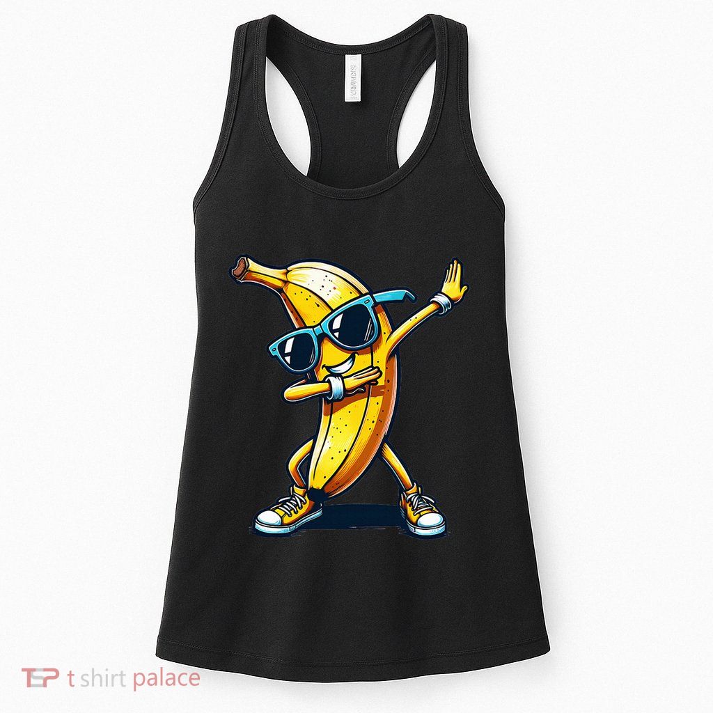 Dab Banana Dancing Dabbing Banana Fruit Meme Womens Tank Top