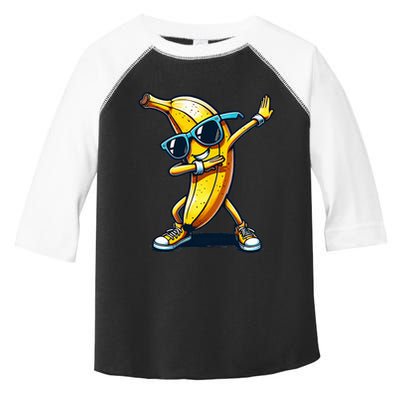 Dab Banana Dancing Dabbing Banana Fruit Meme Toddler Fine Jersey T-Shirt