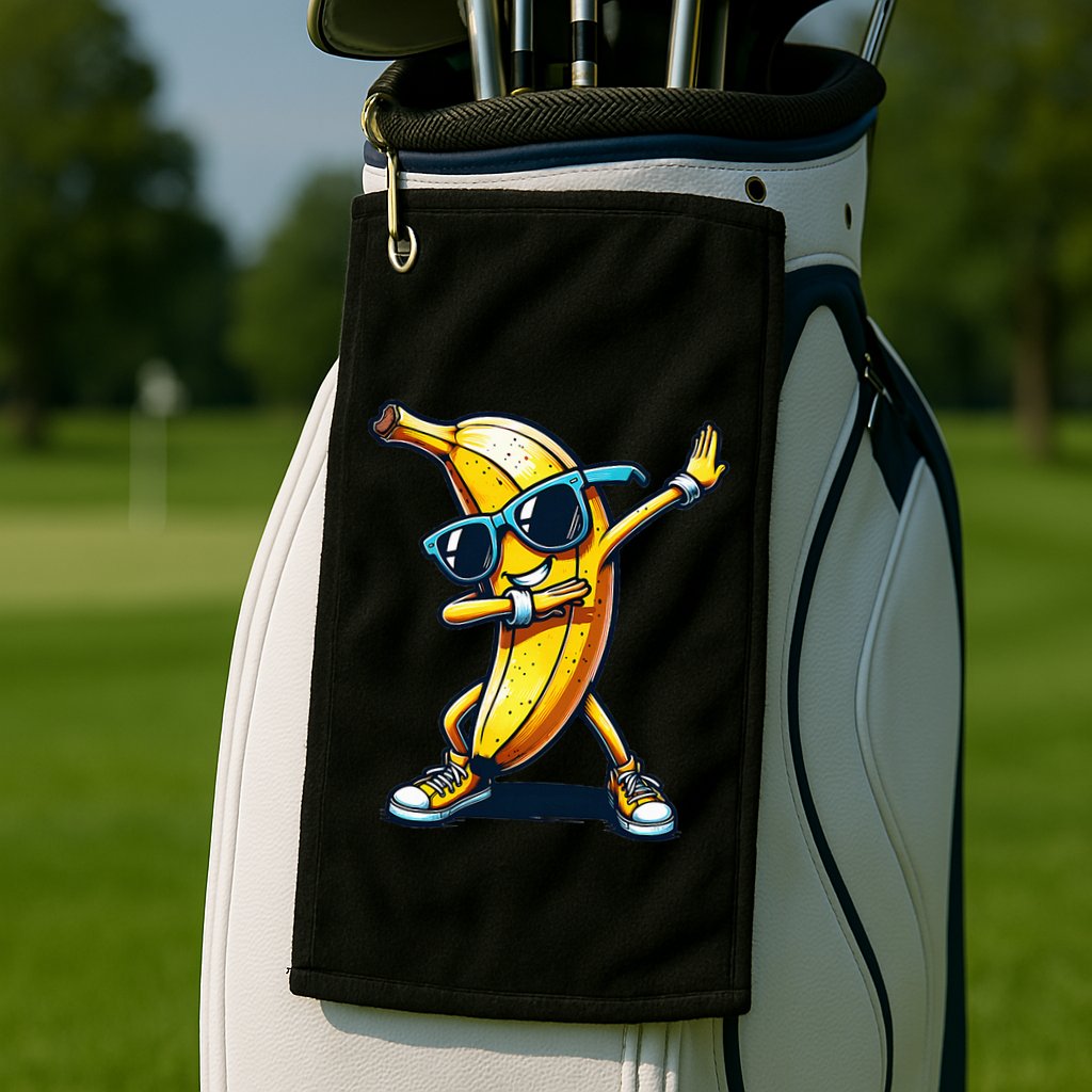Dab Banana Dancing Dabbing Banana Fruit Meme Golf Towel