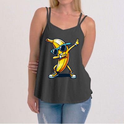 Dab Banana Dancing Dabbing Banana Fruit Meme Women's Strappy Tank
