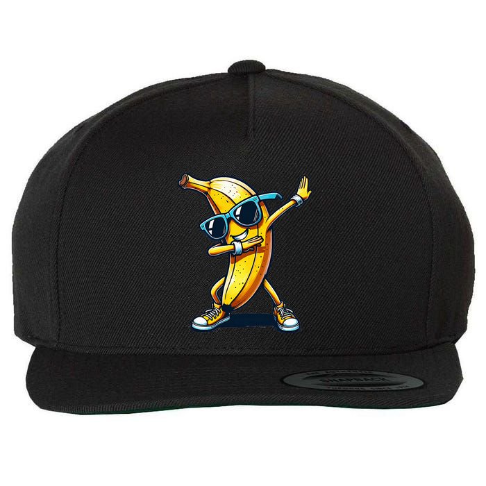 Dab Banana Dancing Dabbing Banana Fruit Meme Wool Snapback Cap