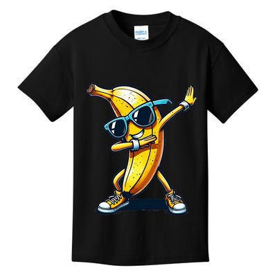 Dab Banana Dancing Dabbing Banana Fruit Meme Kids T-Shirt