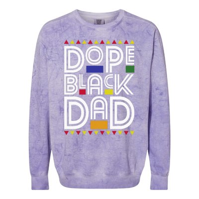 Dope Black Dad Black History Month Juneteenth 1865 Colorblast Crewneck Sweatshirt