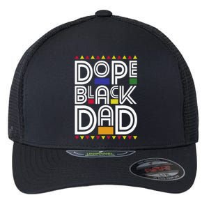 Dope Black Dad Black History Month Juneteenth 1865 Flexfit Unipanel Trucker Cap