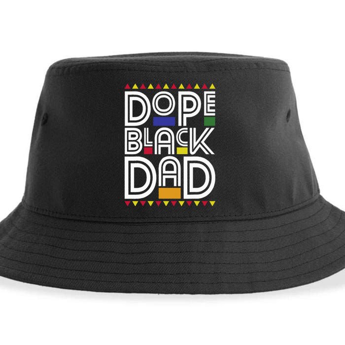 Dope Black Dad Black History Month Juneteenth 1865 Sustainable Bucket Hat