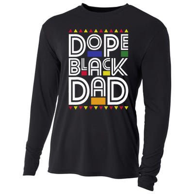 Dope Black Dad Black History Month Juneteenth 1865 Cooling Performance Long Sleeve Crew