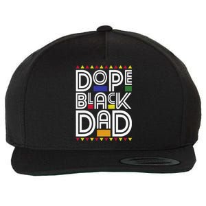 Dope Black Dad Black History Month Juneteenth 1865 Wool Snapback Cap