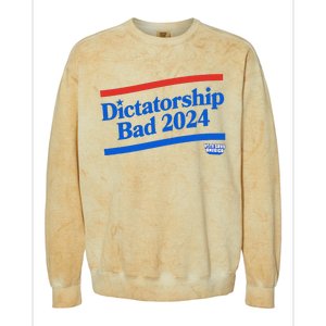 Dictatorship Bad Colorblast Crewneck Sweatshirt