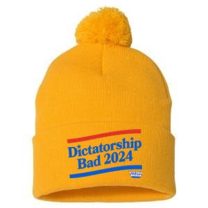 Dictatorship Bad Pom Pom 12in Knit Beanie