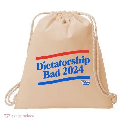 Dictatorship Bad Drawstring Bag