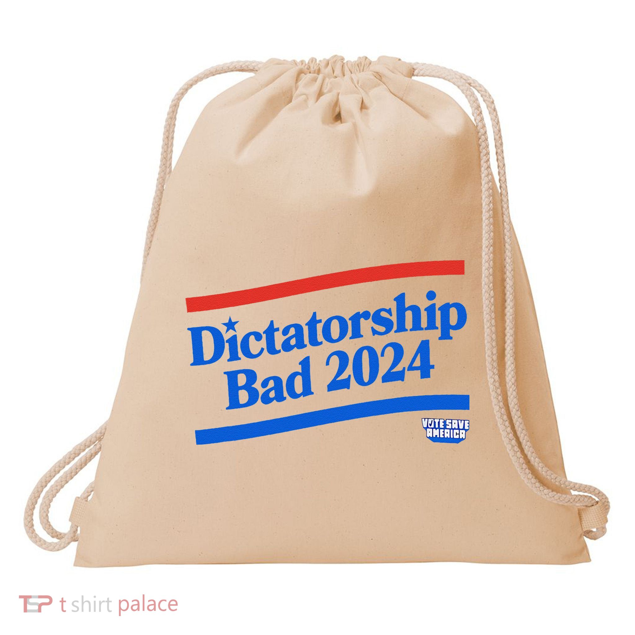 Dictatorship Bad Drawstring Bag