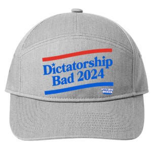 Dictatorship Bad 7-Panel Snapback Hat