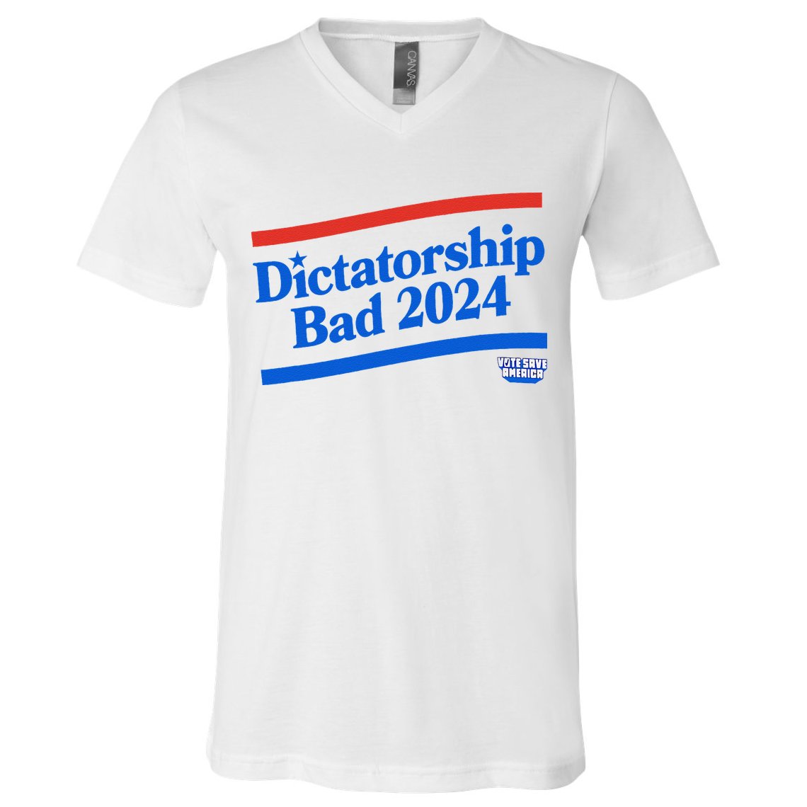 Dictatorship Bad V-Neck T-Shirt